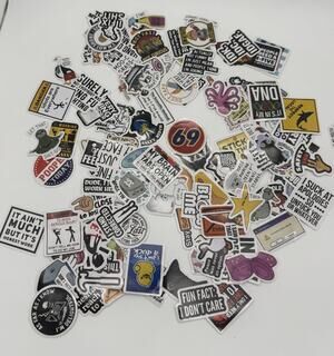 Bulk Lot 130 Funny Stickers Adult Novelty Sarcastic Fathers Day Dad Joke Humor